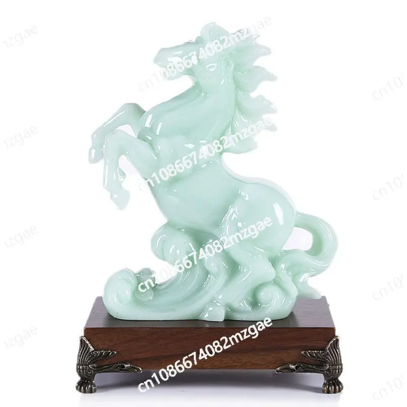 

Successful Lucky Horse High-end Ornaments Living Room Wine Cabinet Home Decorations Office Opening Gifts Crafts