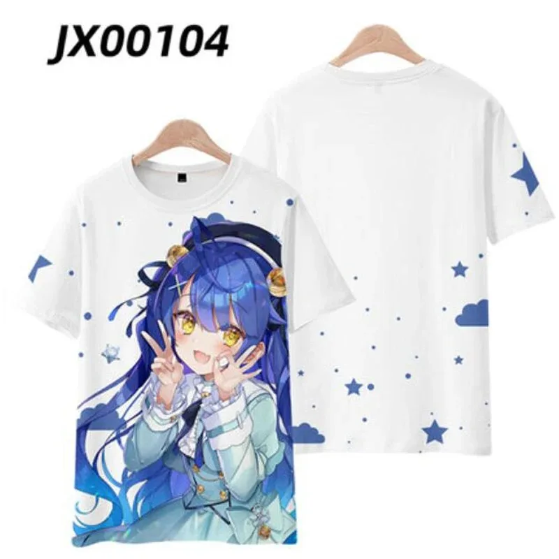 Anime amamiya kokoro 3d printing t shirt women men summer fashion neck short sleeve funny tshirt graphic streetwear cosplay 2024