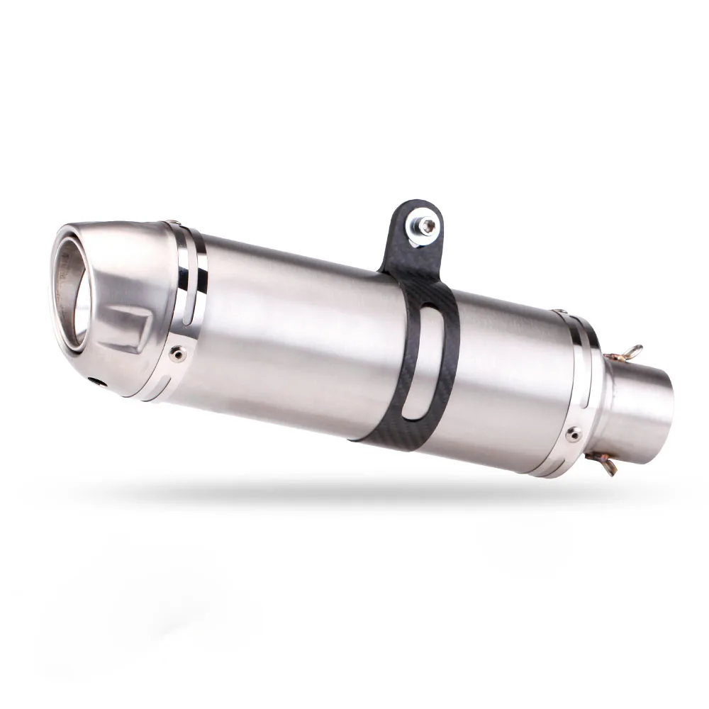 

SXLL 51Mm motorcycle exhaust with carbon fiber retaining ring and DB Killer for GSR600 FZ6N Ninja250 400 yzf R3 mt07
