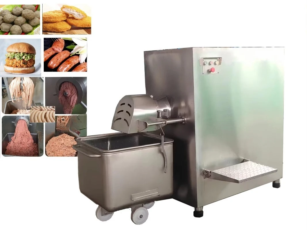 Industrial Commercial Automatic Frozen Meat Mincer Machine Frozen Meat Block Grinder Meat Machine