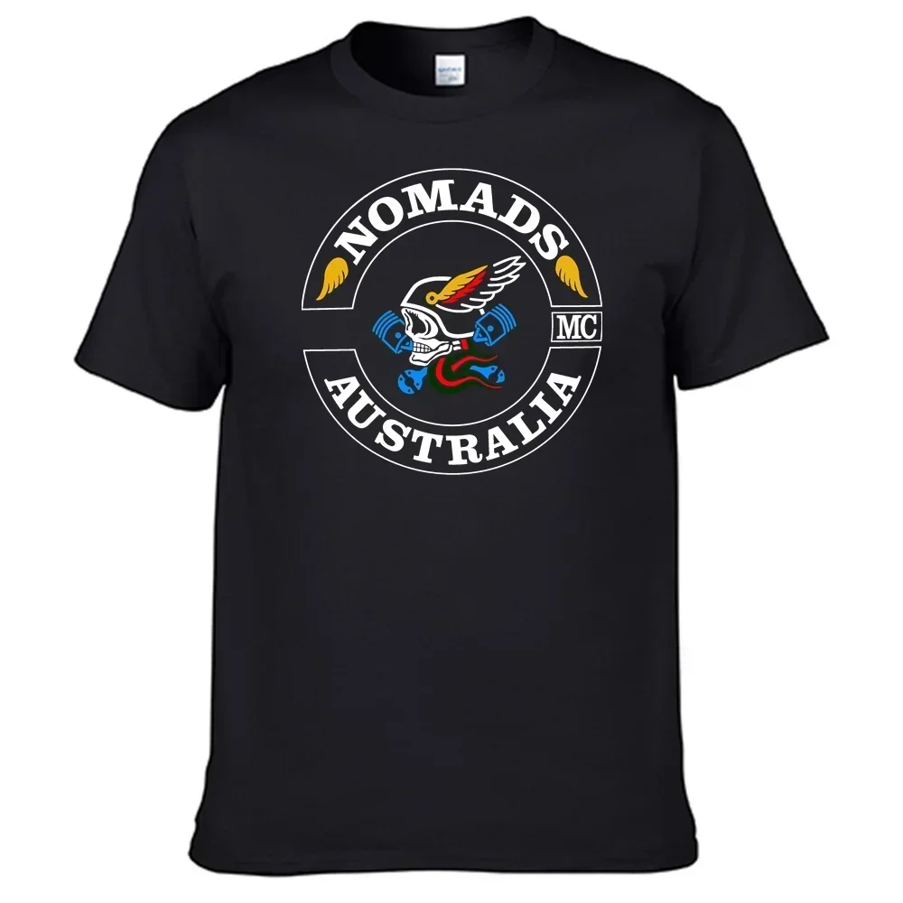 Nomads Mc Australia T Shirt 100% Cotton Men Shirt