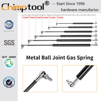 Resorte de Gas de junta esférica de Metal, amortiguador Universal, soporte de elevación hidráulica, barra de puntal para cama, muebles de coche, puede personalizar, 1 ud.