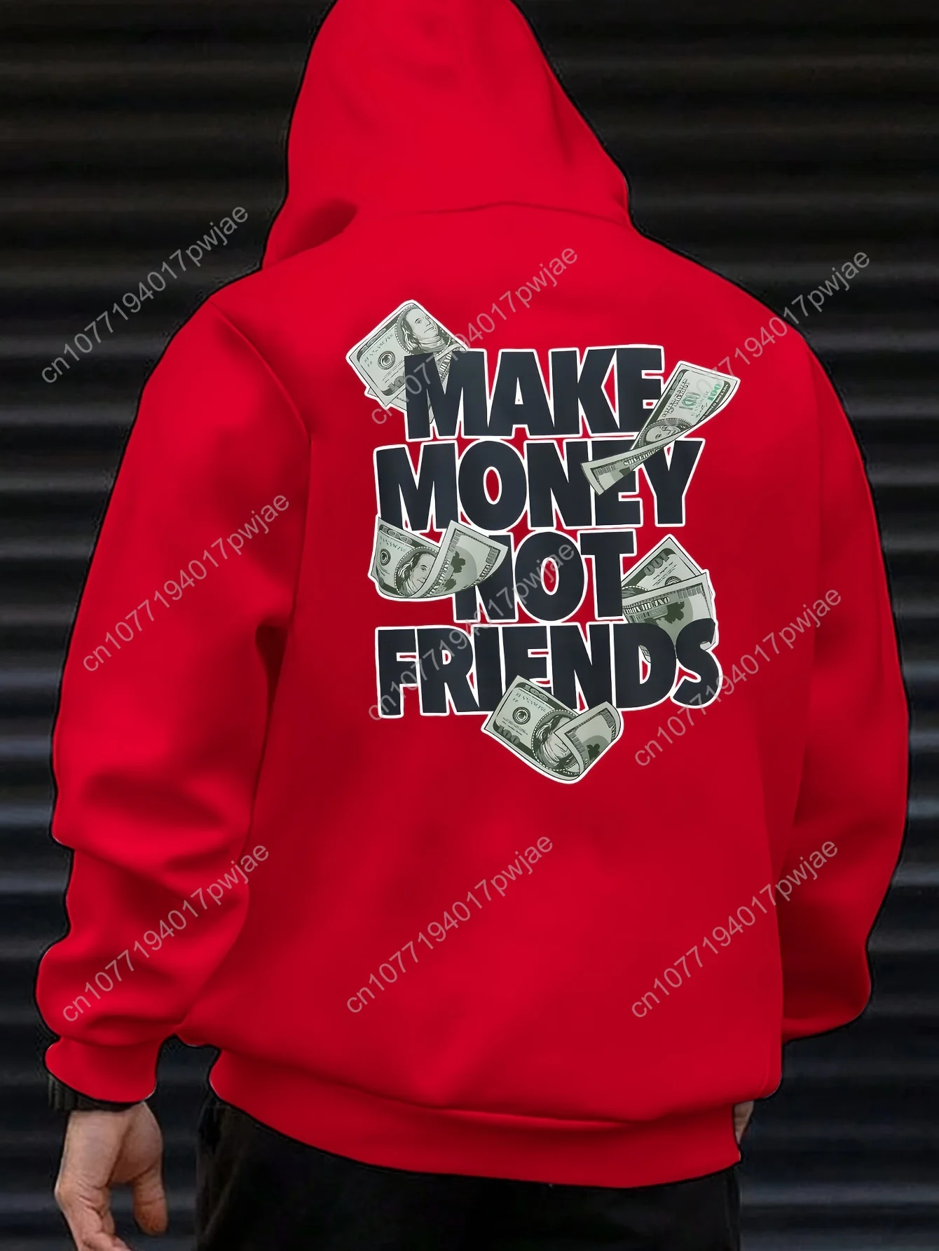 Sweat à capuche pour hommes – Pull à capuche avec poche avec citation d'argent drôle – Pull à capuche rose pastel pour un usage quotidien et formel