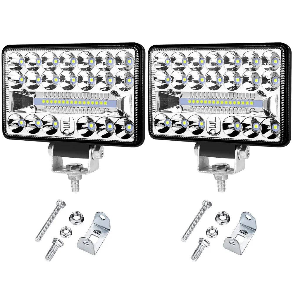 

2Pcs 4 Inches 36 Leds 180W LED Work Light IP67 Waterproof Durable Car Truck Auxiliary Spotlights LED Work Lamp