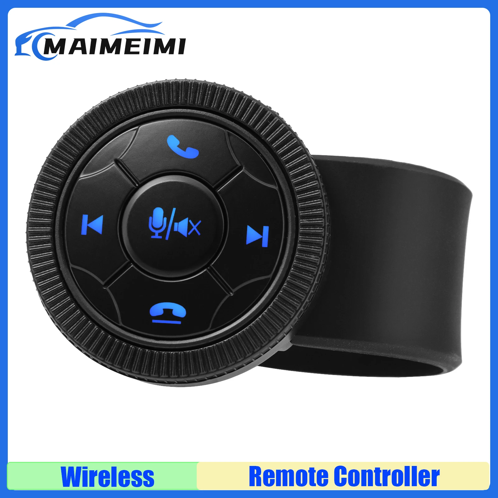 

Wireless Control Button 5.3 Remote Controls Wirelss Button Motorcycle/Bike Handlebar Media Controller Car Steering Wheel Control