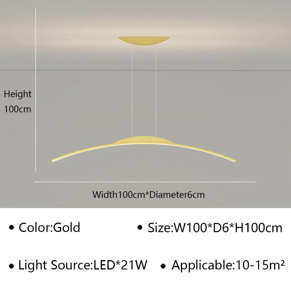 DAMIASMIL Moderne LED-Pendelleuchte für Wohnzimmer, Esszimmer, Restaurant, Küche, Insel, Büro, Café, hängender Kronleuchter, Heimdekoration, Leuchte 6