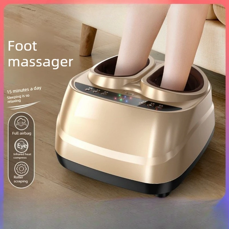 Máquina de Masaje de Pies Automática, Masajeador de Pies, Masajeador de Acupresión con Calor y Bolsas de Aire, Aparato Eléctrico para Pies, Accesorio para Baño