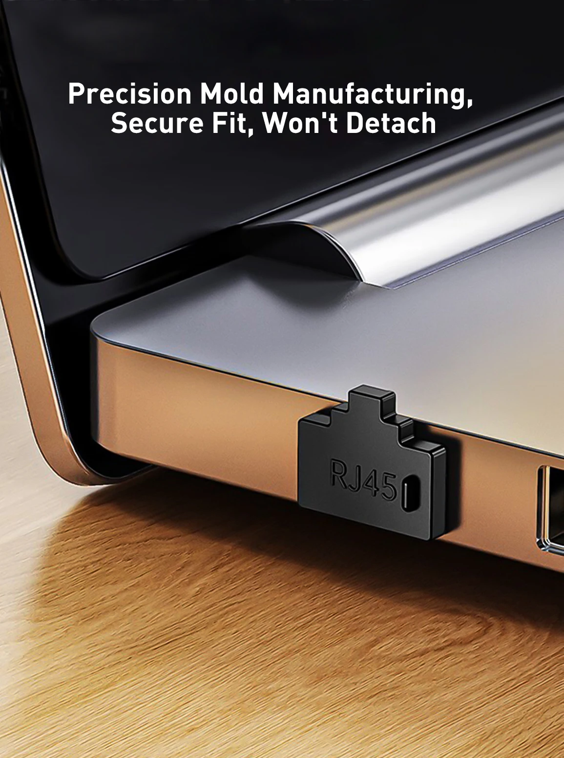 ZOERAX RJ45-Port-Staubschutzkappe Wiederverwendbarer Ethernet-Port-Schutz Staubdicht Feuchtigkeitsbeständig für Router, Switch, Patchpanel – Detail 4
