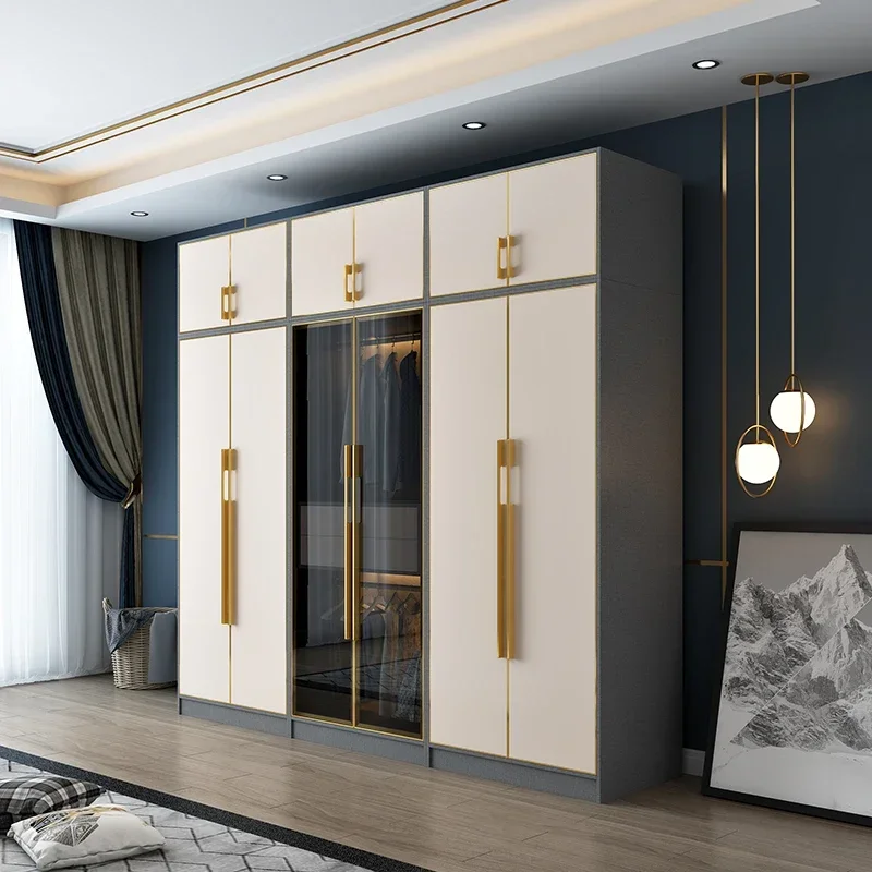 Modern simple small apartment combination wardrobe