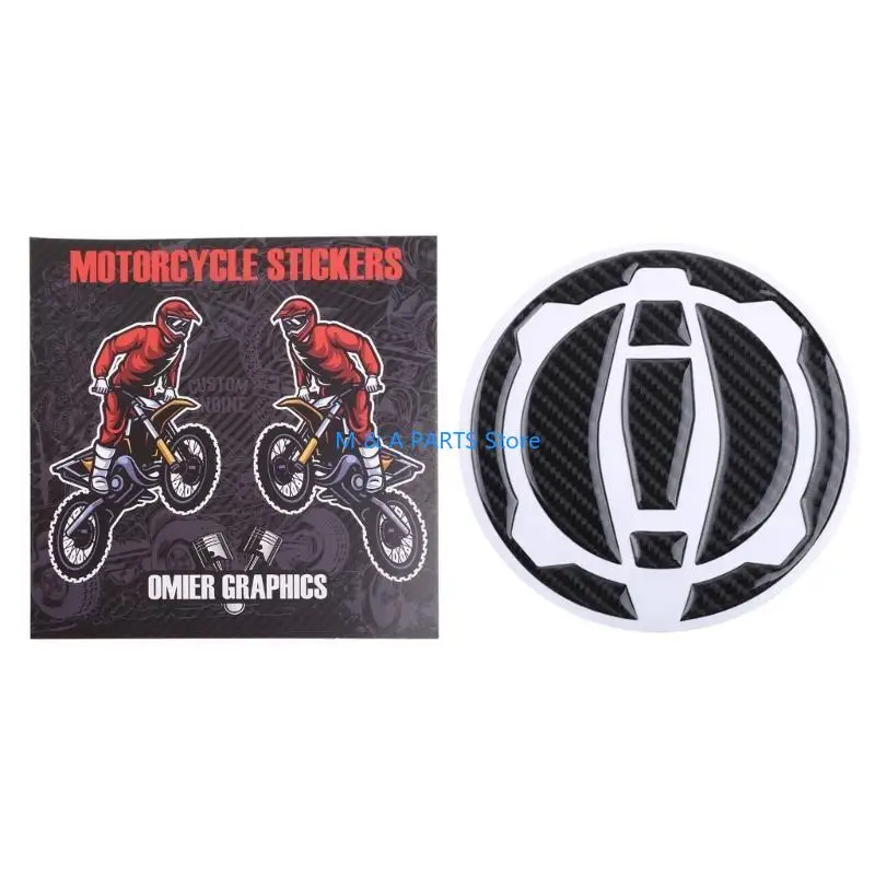 

U1JF Carbon Fiber Gas Caps Cover Carbon for Tank Protector Pad Sticker Decal Suitable for Z900 Z400 Ninja 400 Ninja650