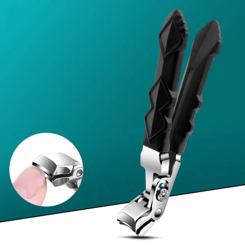 New Easy Clip Curved Nail Clippers Stainless Steel Large Open Grip Nail Cutters Nail Trimmer