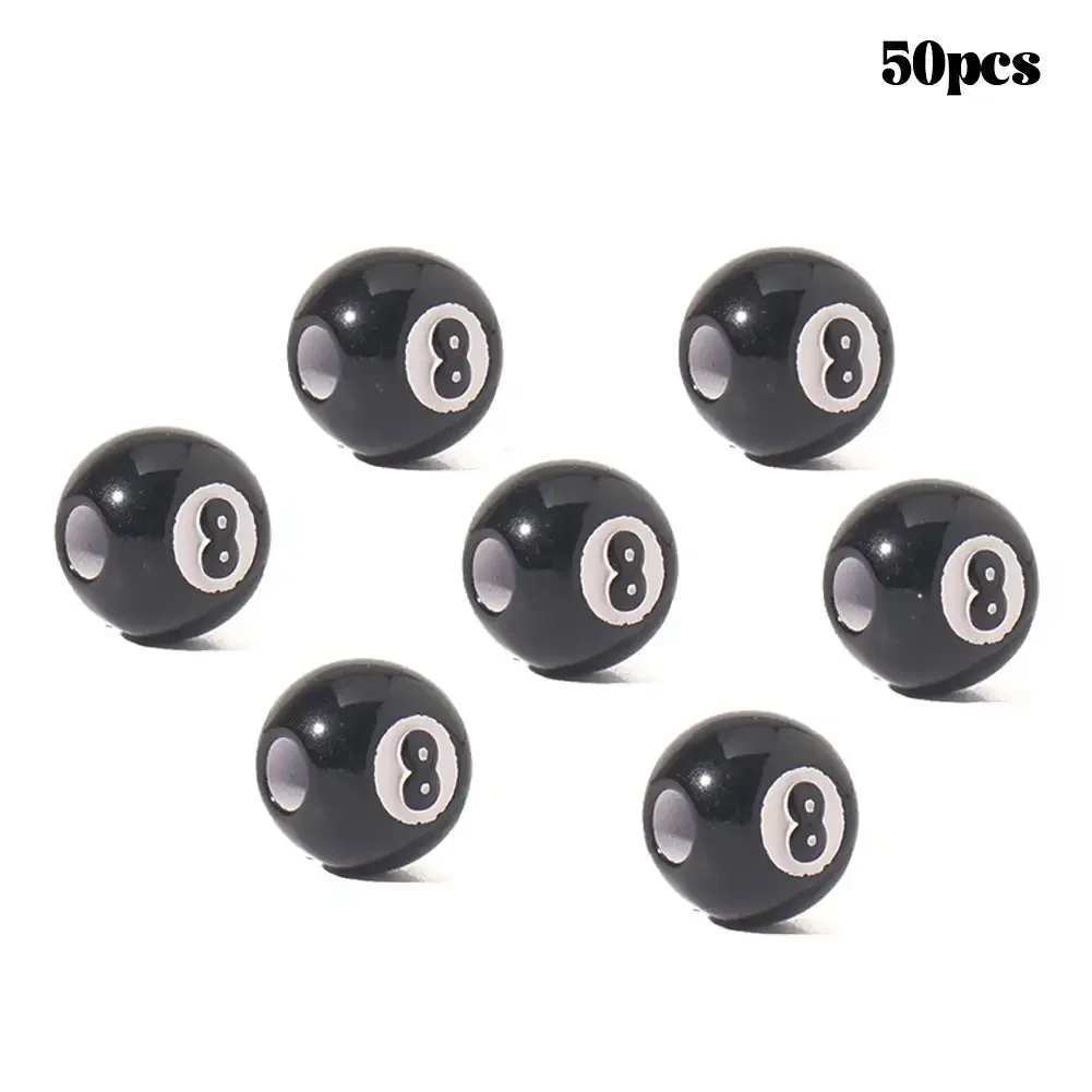 50pcs Acrylic Lucky 8 Number Beads for Jewelry Making Loose Spacer Beads DIY Handmade Necklace Bracelet Beads Stress Relief Toy