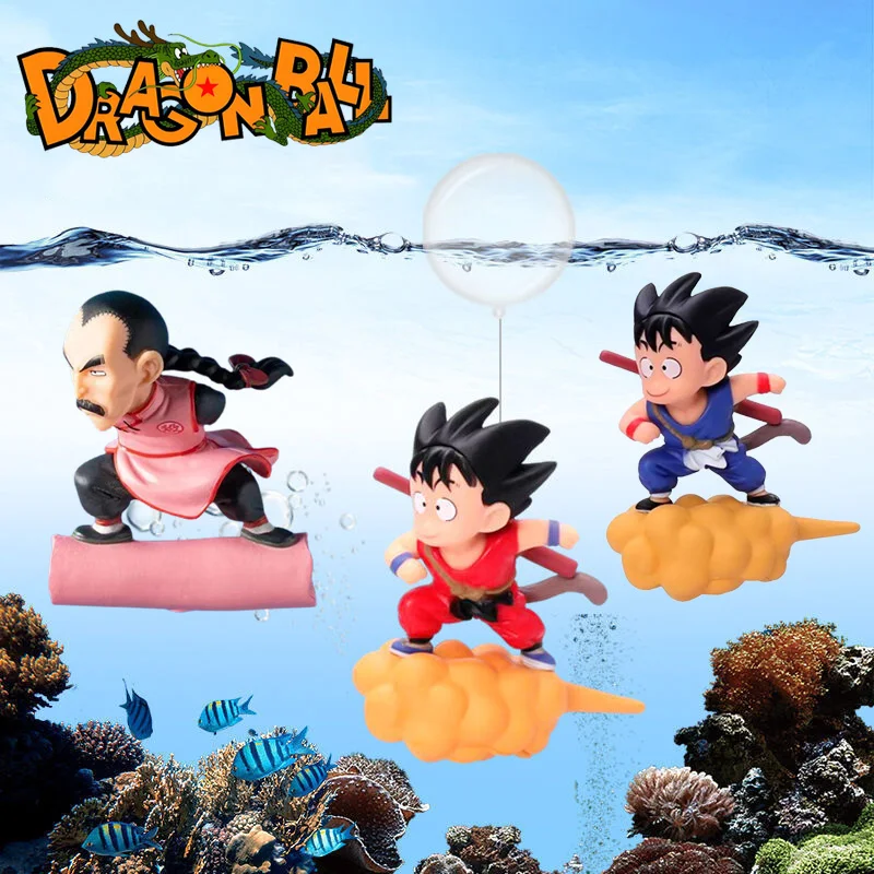 Dragon Ball Fish Tank Decorations Aquarium Creative Floating Goku Aquarium Ornaments Small Floating Ball Aquarium Accessories