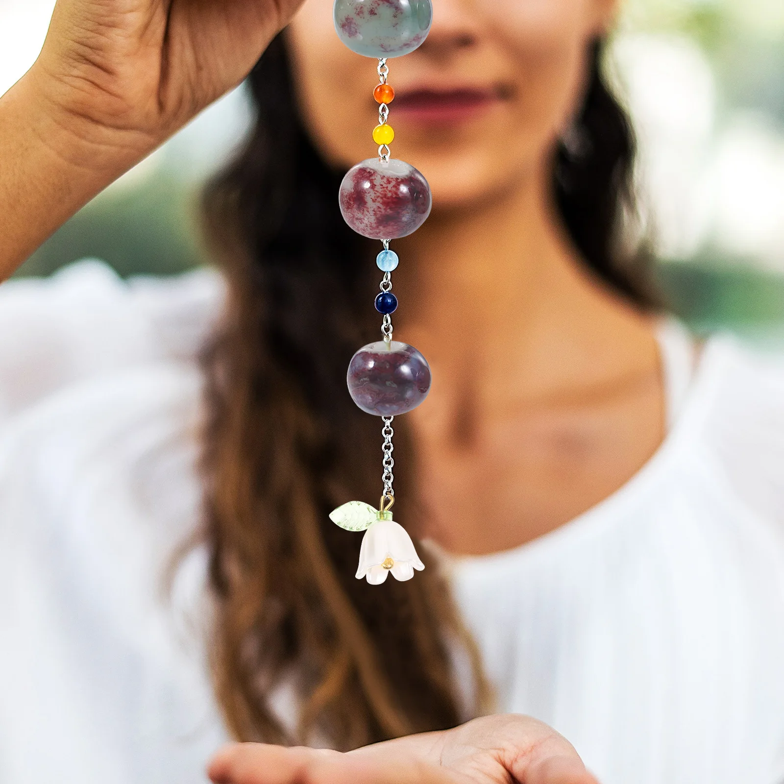 

10 Pcs Flower Charms Pendant Beads for Jewelry Making Lightweight Decorative Accessories Floral Design Gifts