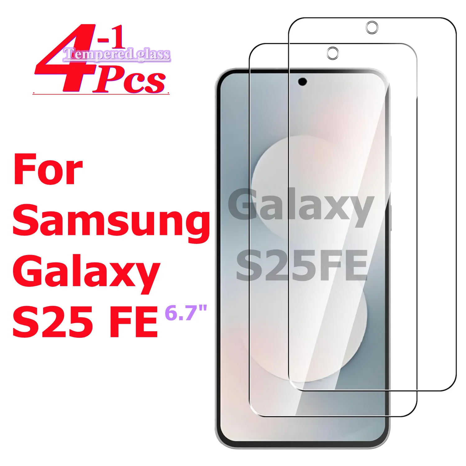 

For Samsung Galaxy S25 FE 6.7" tempered glass high-definition anti drop screen protector