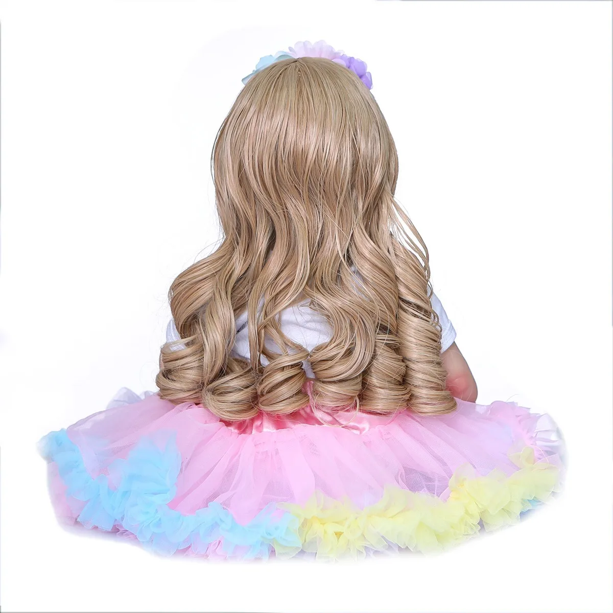 Hot البيع 60 سنتيمتر لينة الفينيل سيليكون تولد من جديد طفل NP-1811 اليدوية ثلاثية الأبعاد رسمت الجلد محاكاة دمية يمكن الجلوس أو الاستلقاء #5