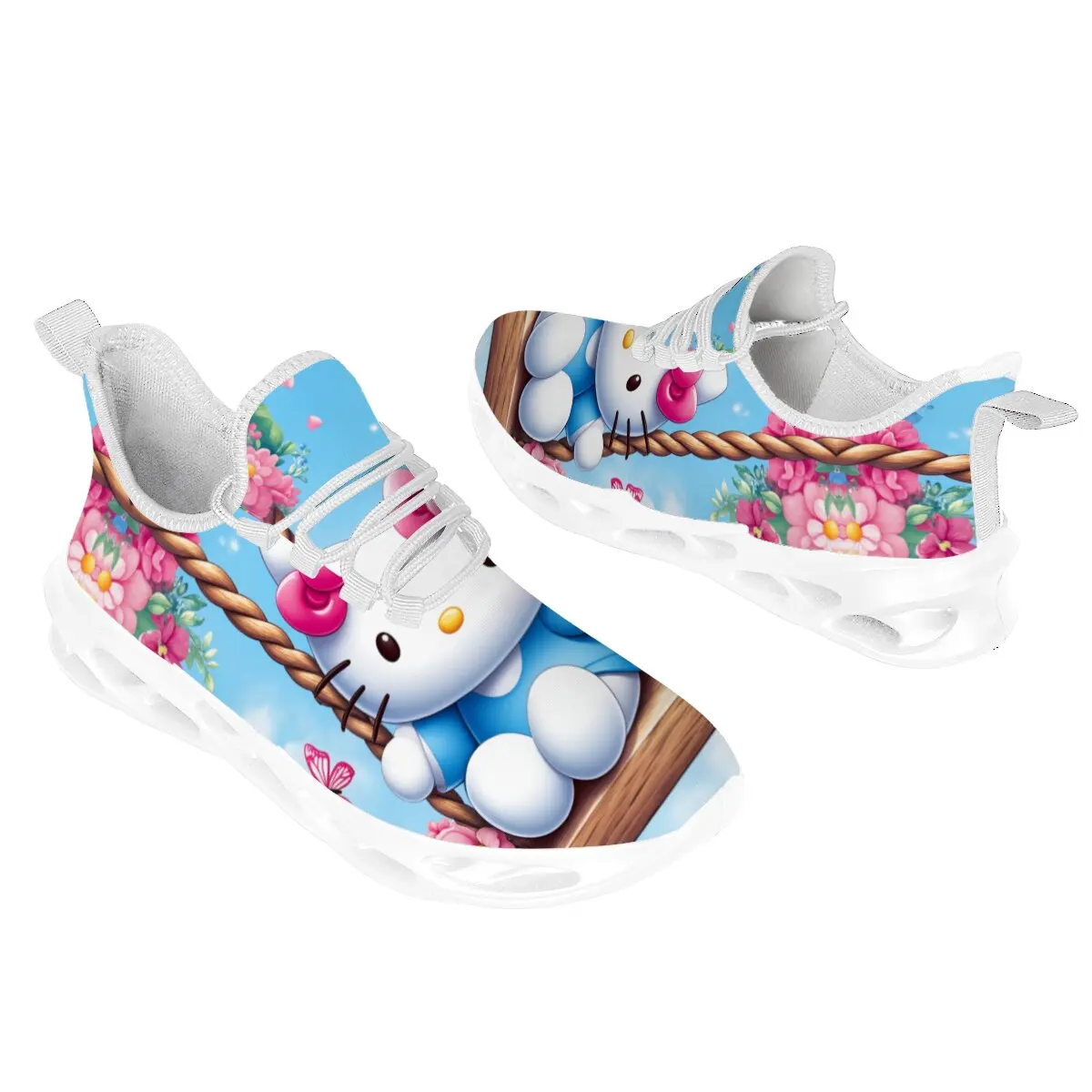 

2025 Disney Hello Kitty Shoes Sneaker Women Walking Shoes Men Fashion Sports Running Sneakers Breathable Tennis Sport Shoes