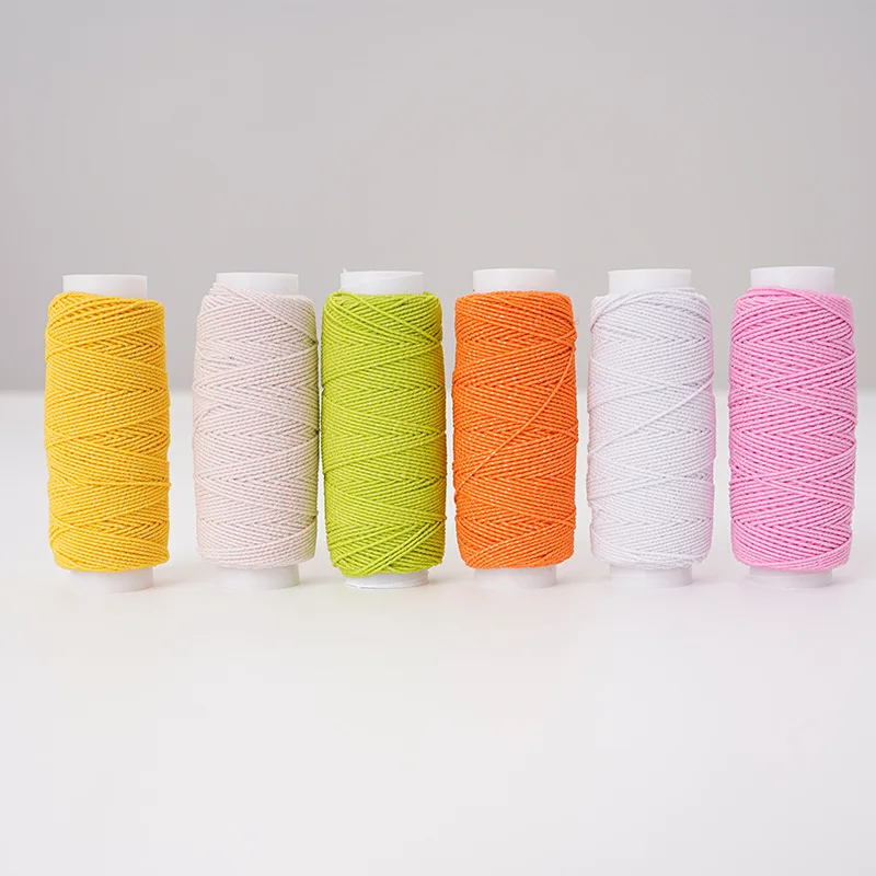 12PCS 0.6 mm color elastic rope very fine high elastic thread sewing machine base line DIY clothing, thin rubber thread