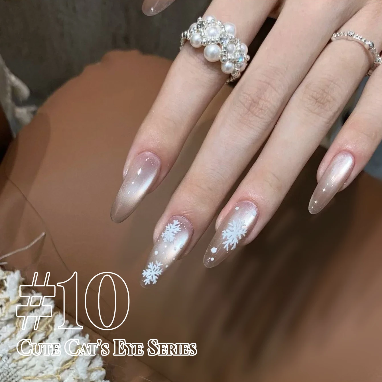 MIANEL 12ML Cat Eye Gel Nail Polish with Ice Transparent Glass Beads Japanese Style Popular Top Selling Clear Nail Polish 2025