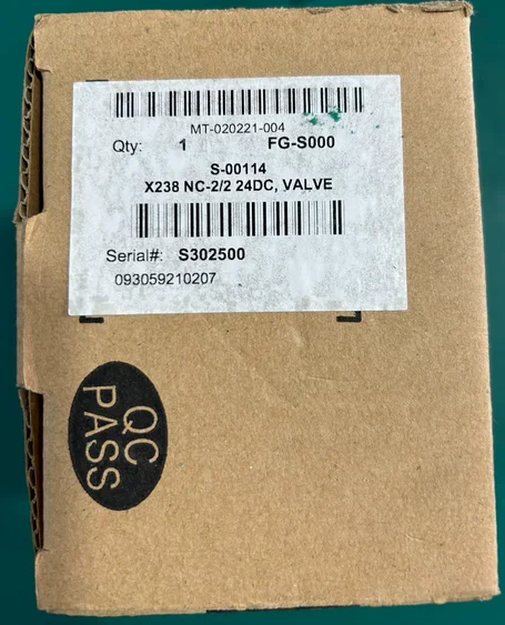 For Asco SCG238A049 solenoid valve X168528-114；X238 NC2/2   1 Piece