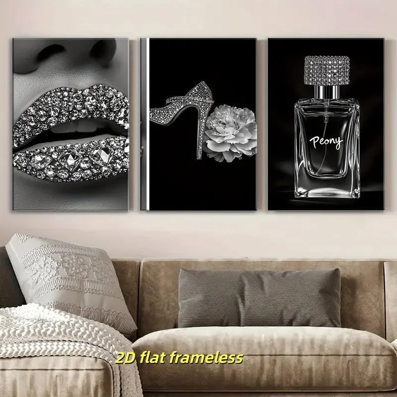 3 pieces of modern fashion and popular themes, Nordic minimalist style canvas posters, suitable for living rooms, bedrooms, kitc