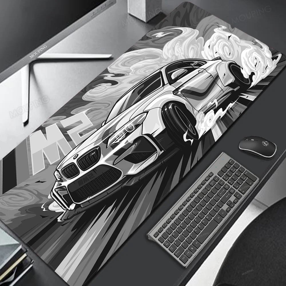 

Kawaii New Grey Sports Car Playmat Large Mouse Pad XXL Gaming Accessories Laptop Office Gamer Keyboard Deskmat Non-Slip Mousepad