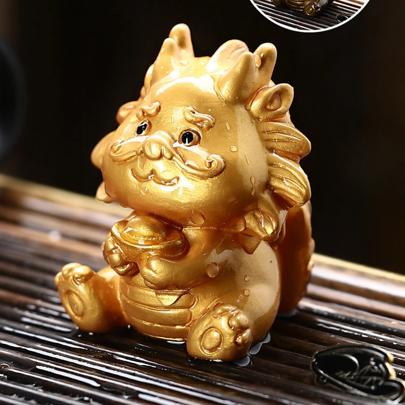 Chinese Design Tea Pets Resin Discolorations Cute All-purpose Smoothness Tea Pets Cultivate Sentiment Teeservice Kitchen LVTC