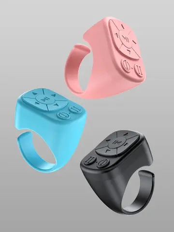 Tiktok Scrolling Ring Tiktok Remote Control é adequado para Iphone, iPad Bluetooth Page Turning Ring Roller, ambos câmera obturador, vídeo curto e função de controle remoto de música