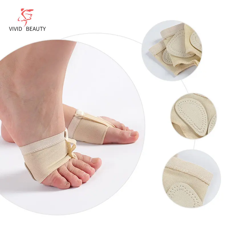 

1Pair Girls Women Belly Ballet Half Shoes Split Soft Sole Paw Dance Feet Protection Toe Pad Well Foot Care Tool Forefoot Cushion