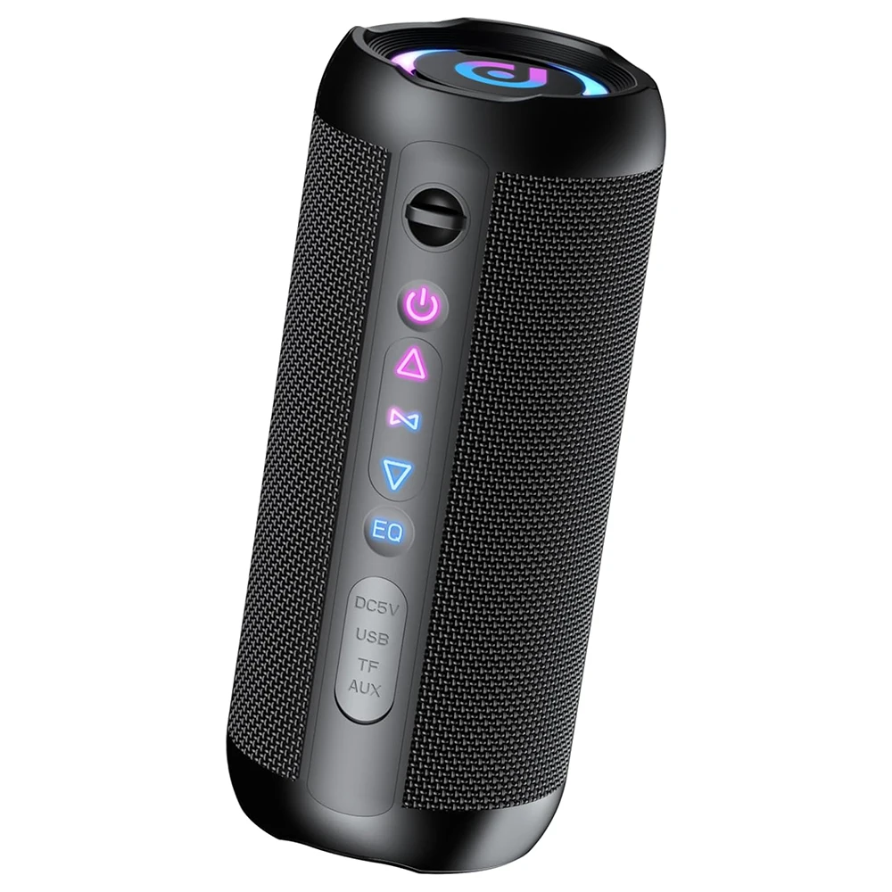 

Bluetooth-динамик, беспроводные Bluetooth 5.4 с временем воспроизведения 30 часов, BassUp, стереозвуком 30 Вт, водонепроницаемым портативным динамиком IPX7.