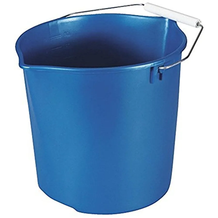 

11Qt Blue Bucket for Home Use: Durable and Large Capacity Storage Solution Ideal for Garden Cleaning and Household Organization