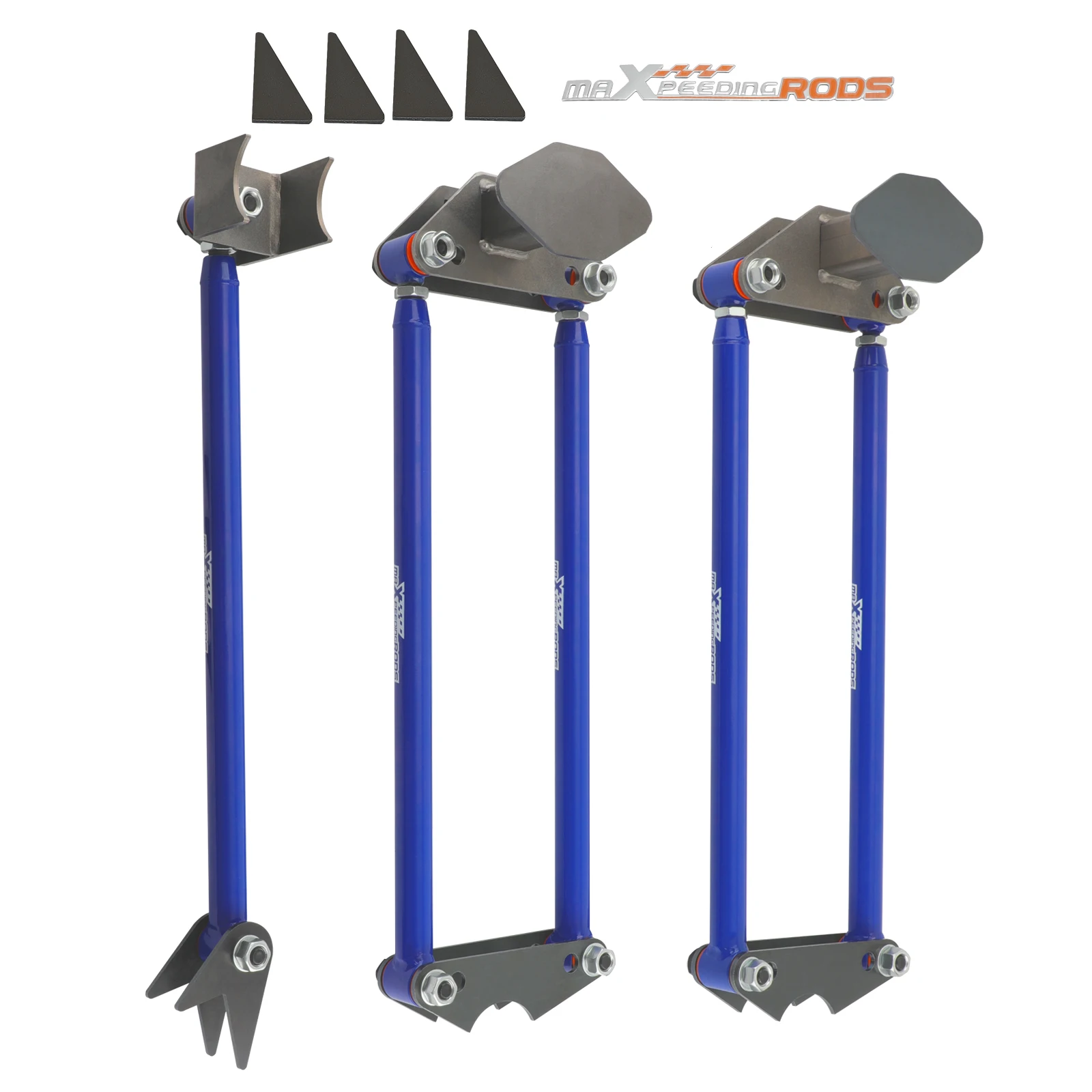 เชื่อมบนระบบกันสะเทือนแบบขนาน 4 ลิงค์สําหรับ Classic Car Air Ride 24" เหล็กแท่ง 24"