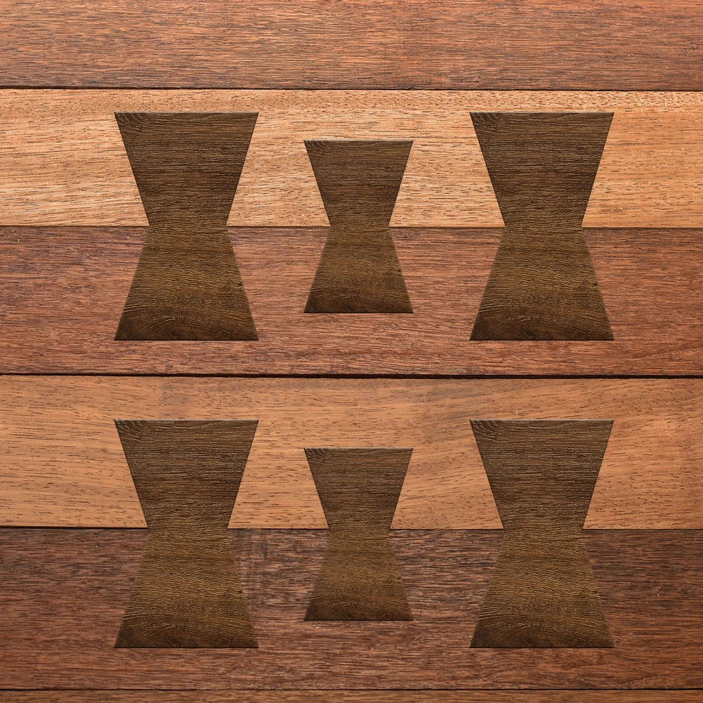 

Bow Tie Joint Woodworking Tool Professional Butterfly Inlay Template Transparent Decorative and Router Templates for Woodworking