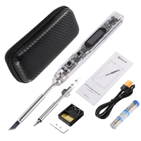 SEQURE SI012 Pro Kit Digital Electric Soldering Iron Kit PD3.0|QC2.0|DC5525 Power Supply Intelligent OLED Solder Iron Pen-2 Tips