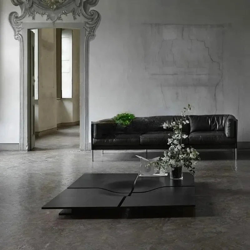 

A Nordic Coffee Table Modern Simple Small Apartment Living Room Furniture Square Geometric Storage Coffee Table Tea Table ss