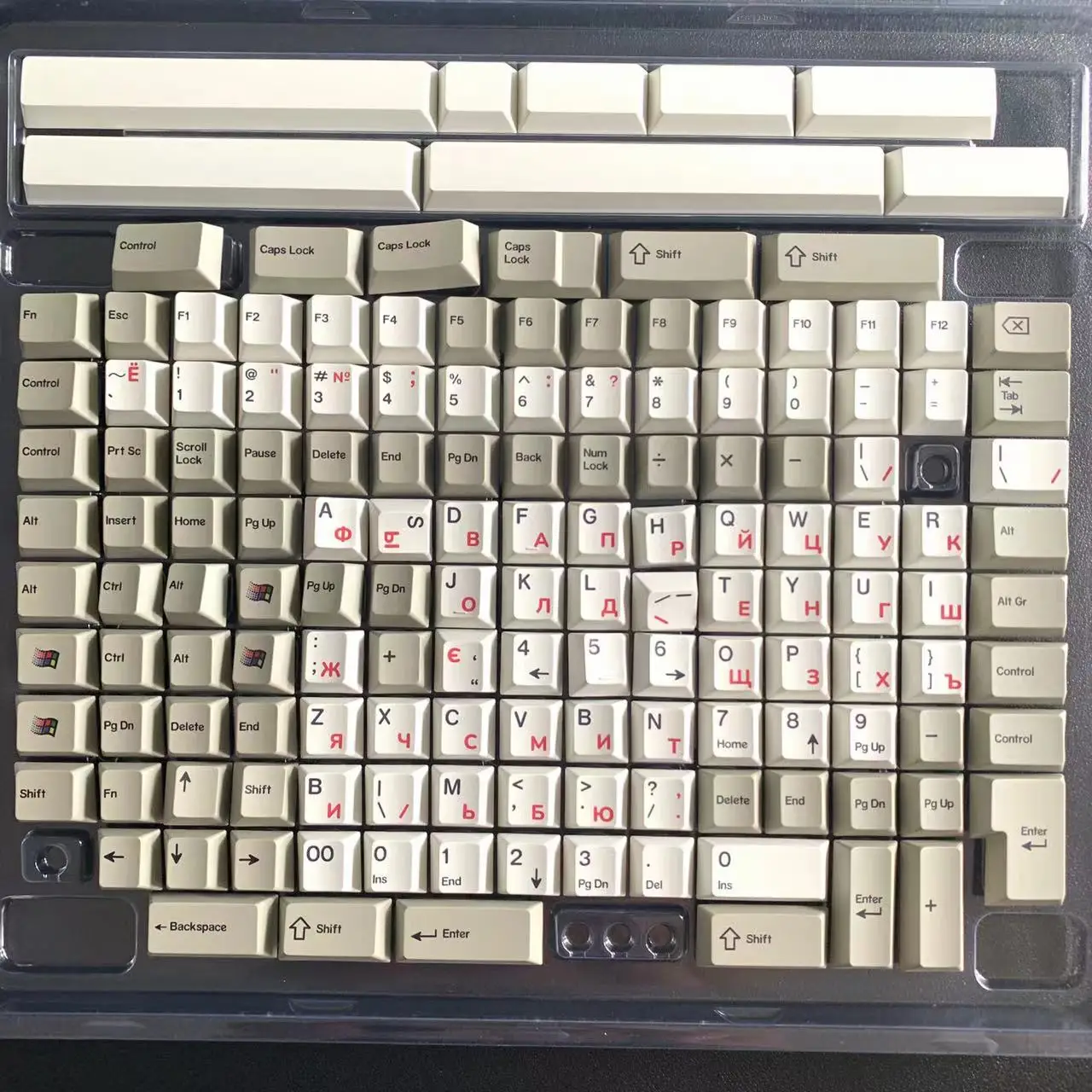 140 Key/Set Russian Grey White Keycaps PBT Dye Subbed Keycap GMK Originative Mechanical Keyboard KeyCaps Cherry Profile