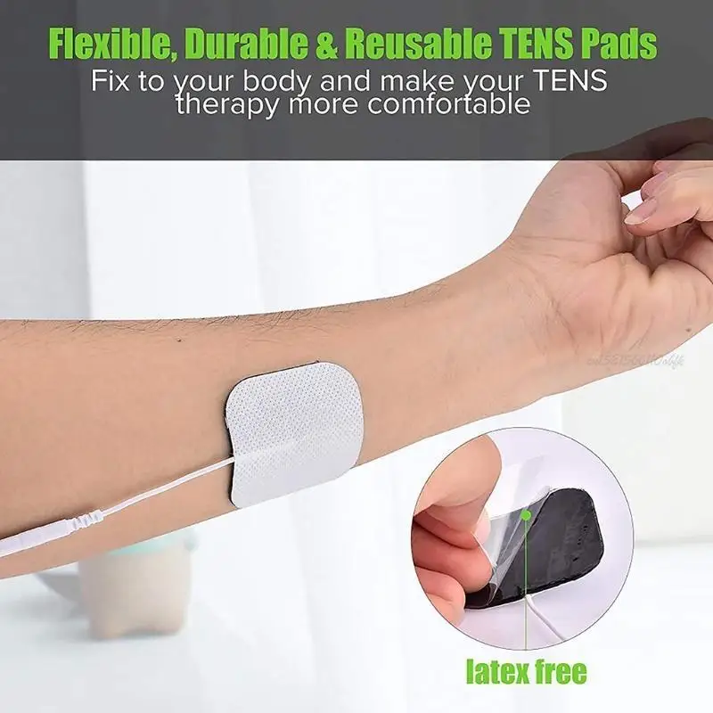 27RB 20 ชิ้น TENS ITECTRODE PADS NON WOVEN CLOTH ASHESIVE TENS Electrodes 2 "x 2"
