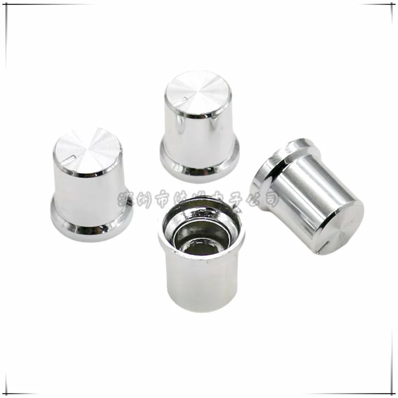 10PCS 14.5*15.5MM plastic knob Swirl marks plated knob Potentiometer knob Amplifier volume Knob cap Flower Shaped Inner Hole 6mm