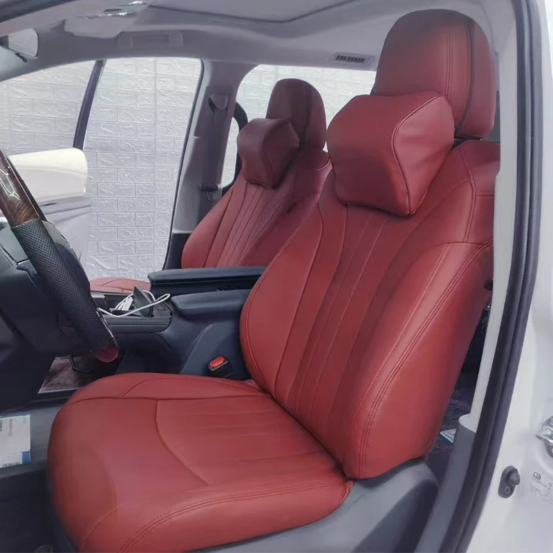 

Custom Fit for 2008-2025 Toyota Sienna Car Accessories Seat Covers nappa for 7 Seats 8 Seaters Leather Front Middle Rear Set