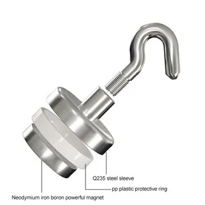 Móc từ tính kim loại mạnh mẽ, móc tường từ tính kháng, móc treo nhà, nhà bếp, phòng tắm, lưu trữ 10 máy 6 IMA bán hàng chính cho khóa - 3