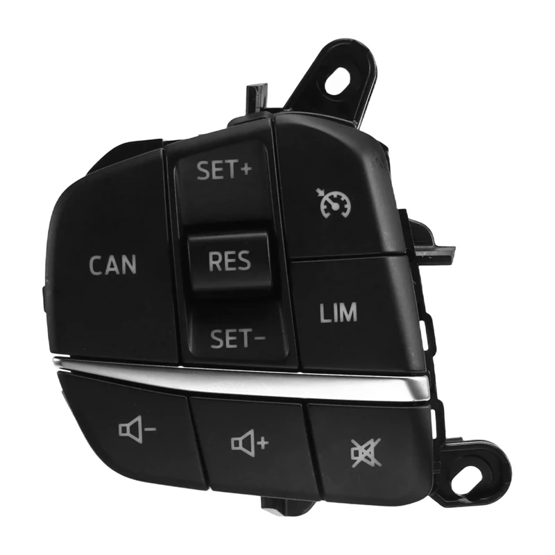Left Steering Wheel Switch Audio Volume Cruise Control Button H1BT-9E740-DB for Ford Fiesta MK4 Focus 2019-2021,Replacement Part