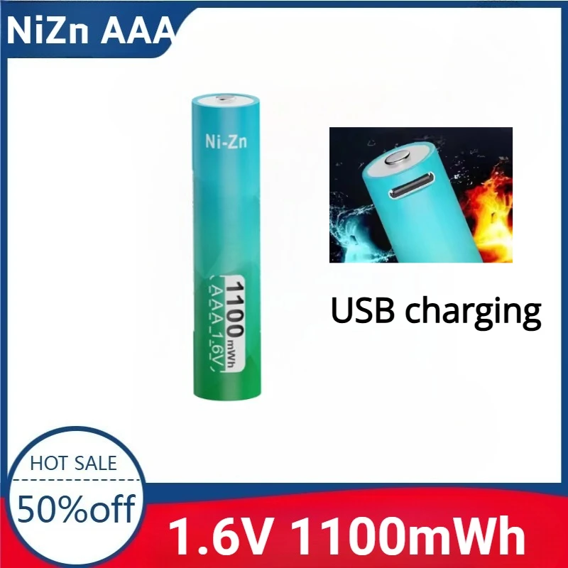 

New 1.6V 1100mWh Nickel-Zinc 1100mWh NiZn AAA Rechargeable Battery Ni-Zn 3A Rechargeable Camera Batteries 1.6V 1100mWh Battery