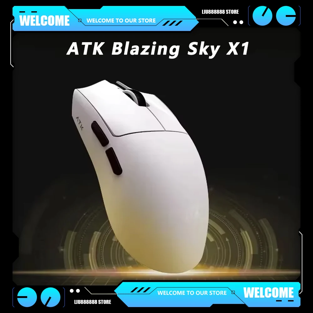 

ATK Blazing Sky X1 Mouse Gamer 3 Mode Gaming Mouse Wireless 8K Low Latency Lightweight FPS Liekong E-sports Pc Gamer Accessories