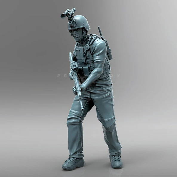 Figurine de soldat en résine 1/35, incolore et auto-assemblée, A-2084