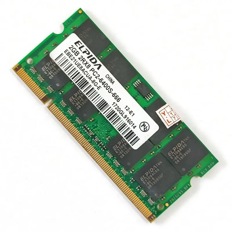 ELPIDA RAMS DDR2 2GB 800MHz Память для ноутбука DDR2 2GB 2RX8 PC2-6400S 666 memoria для ноутбука 1,8 v