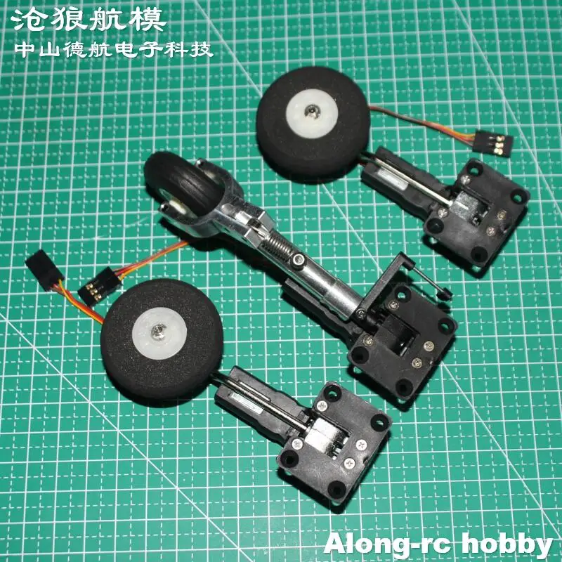 Train d'atterrissage rétractable 107g, amortisseur de nez de 92mm, hauteur principale LG 73mm pour avion RC 1-2kg, avion EDF, pièce de rechange pour modèle de bricolage