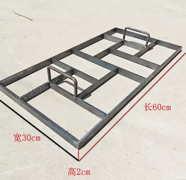 Aisle retro courtyard garden printing steel material anti-skid steel mold pavement cement concrete pastoral