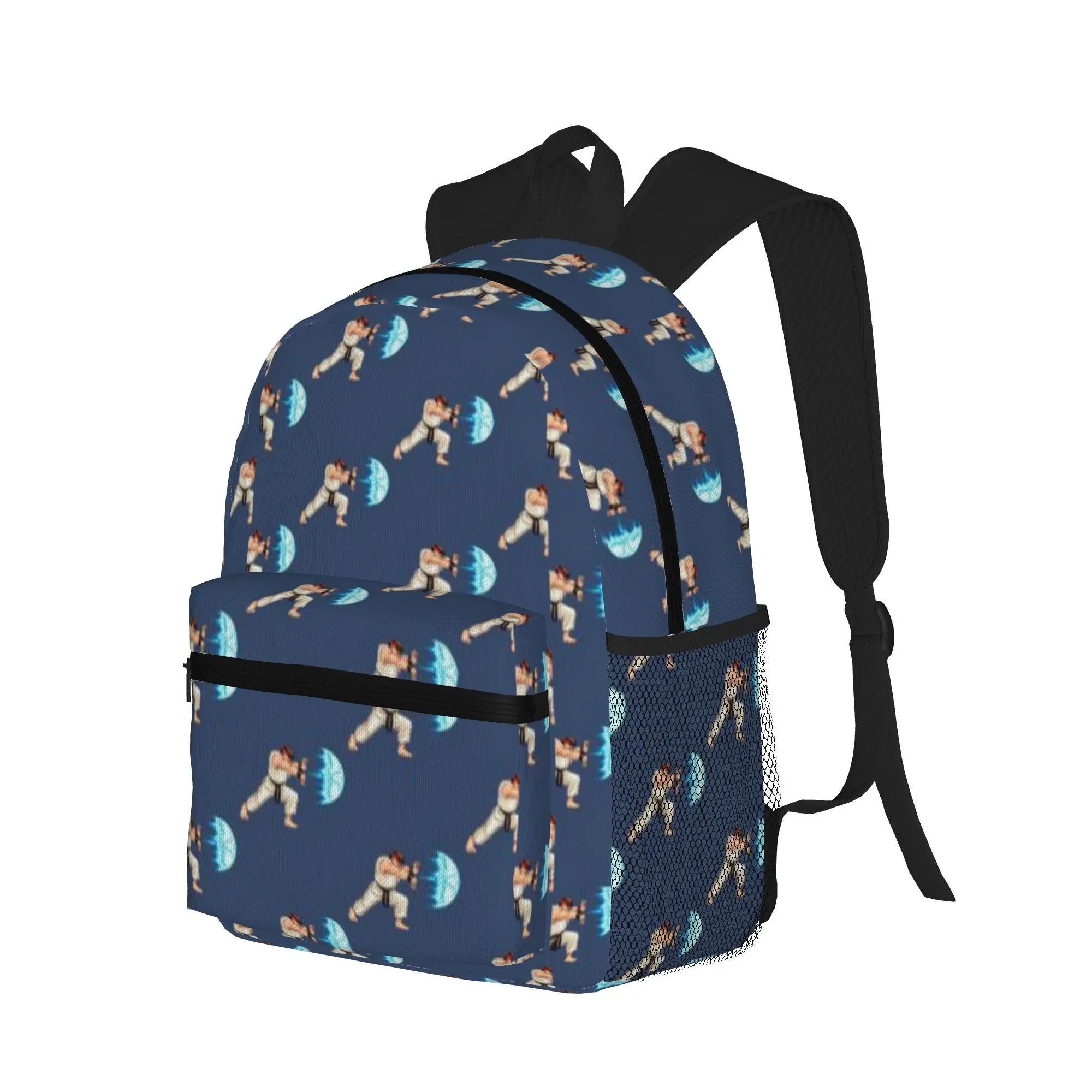 RYU FIREBALL ATTACK  Casual Backpack for Students and Adults Backpacks for women