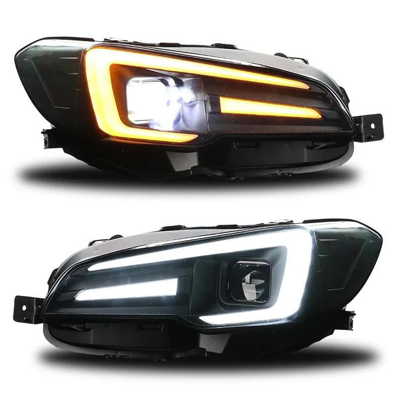 For Subaru Impreza Wrx2015-2021 Headlight Assembly WRX Improved Glow Diode Daytime Running Light Streamer Turn Light Headlight