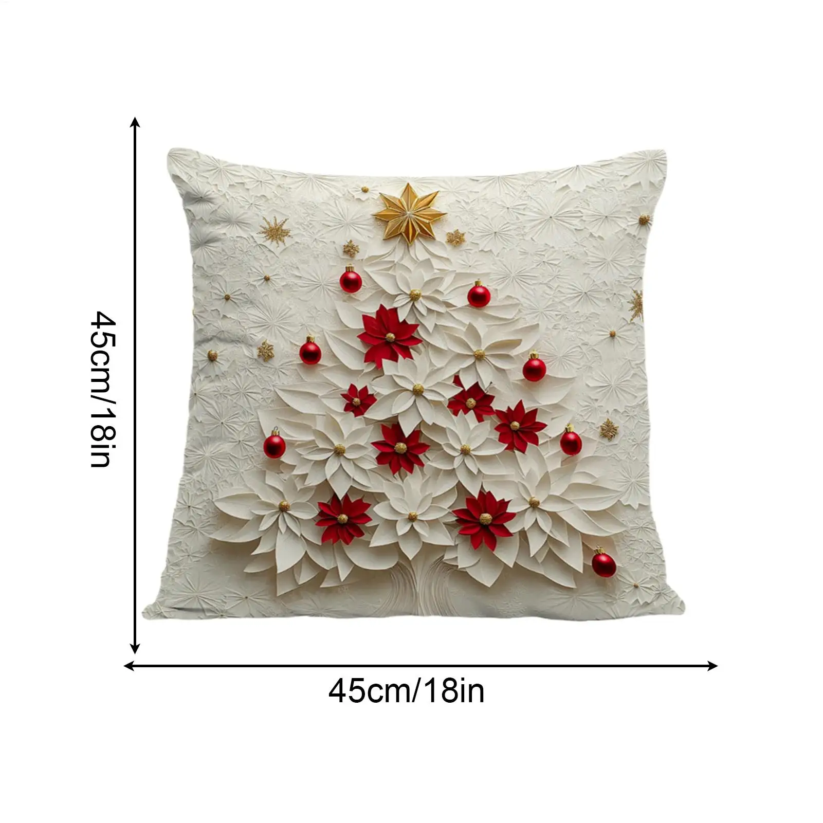

Pillow Covers 18x18Inch Modern Decor 4 Pieces Farmhouse Christmas Pillow Covers For Home House Living Room Couch Sofa Bed Patio